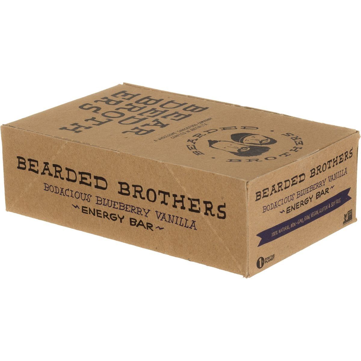 Bearded Brothers Bodacious Blueberry Vanilla Energy Bar - Raw, Vegan, Gluten &amp; Soy Free, Non-GMO, Bars, 12 Piece
