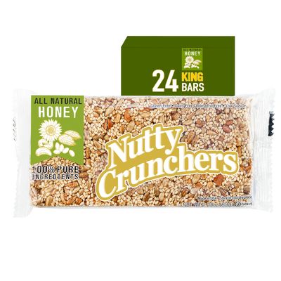 Nutty Crunchers All Natural Ingredients (Honey Mix, 24 Large Barsbox)