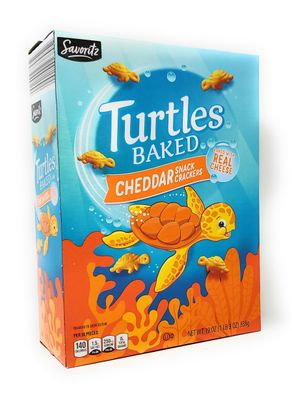 Turtle Baked Cheddar Snack Crackers, Baked with Real Cheese 19 oz538 g (Pack of 1)