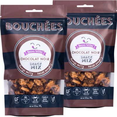 Beccas Petites Trail Mix - Low Carb Healthy Snack Mix - Premium Mixed Nuts with Dark Chocolate - Great as or on Cereal, and as a Healthy Snack - Gluten Free, Grain Free, Non GMO, 3.5 Oz Bag (2-Pack)
