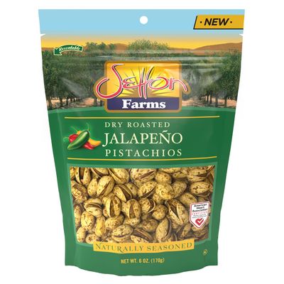 Pistachios Jalapeno, In-Shell, 6 Oz. Bag, Kosher