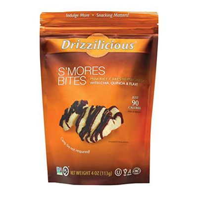 Drizzilicious Crunchy Drizzle Bites S&#39;Mores Gluten Free 4 Oz. Pack Of 3.