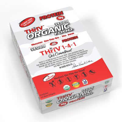 THriV Organic Food Bar - Protein (Pack of 12, 1.23 oz)