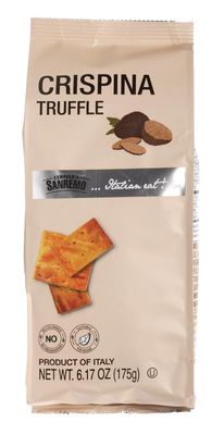 Compagnia Sanremo Crispina with Truffle, 6.17 oz, Pack of 2, Product of Italy, Crunchy Gourmet Snack, Perfect with Cheese, Versatile &amp; Delicious