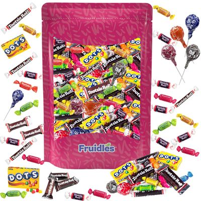 Fruidles Tootsie Child&#39;s Play Mega Candy Assortment Mix, Perfect for Event Parties, Peanut &amp; Gluten-Free Birthday Treats, Assorted Flavors, Candies &amp; Lollipops (Half-Pound)