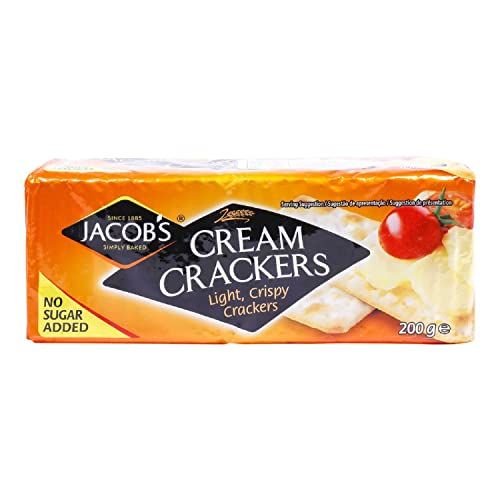 Jacob&#39;s Cream Crackers, No Added Sugar,7.05 Ounce (Pack of 6)