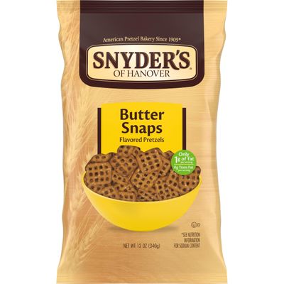 Snyder&#39;s of Hanover Pretzels, Butter Snaps, 12 Oz Bag