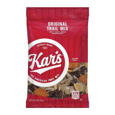 Kars Nuts Original Trail Mix, 2 oz Individual Snack Packs - Bulk Pack of 48, Gluten-Free Snack Mix