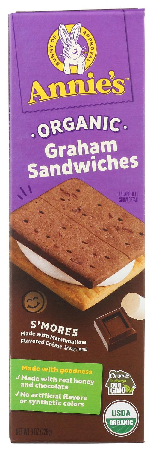 Annie&#39;s Homegrown Organic S&#39;mores Graham Sandwiches, 8 OZ