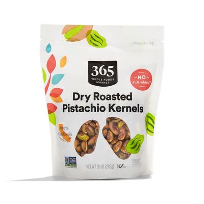 365 By Whole Foods Market, Pistachio Kernels Dry Roasted Unsalted, 10 Ounce