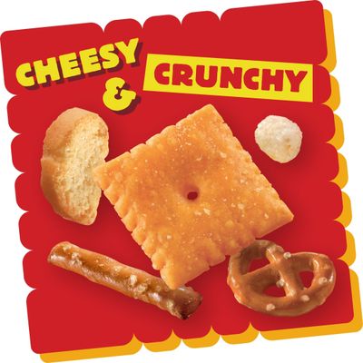 Cheez-It Snack Mix, Lunch Snacks, Office and Kids Snacks, Classic, 36oz Case (4 Boxes)