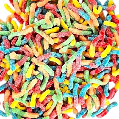 SourBrite Crawlers Minis Candy Gummy Worms Fun Size Packs-1 lb Extra Tangy Bursting with Fruit Flavors Individually Wrapped, Treat Size Packs-Perfect for Parties, Events and Snacks(16 oz)