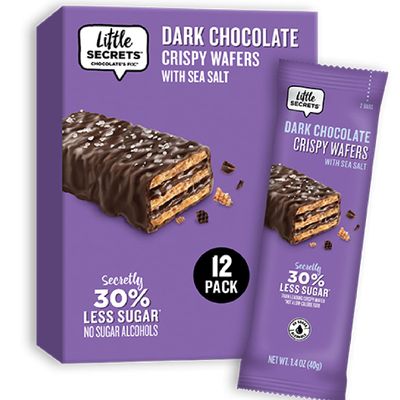Little Secrets Dark Chocolate Crispy Wafers | Made in Europe | Nothing Artificial &amp; No Sugar Alcohols | Sustainable Cocoa (1.4 Ounce (Pack of 12))