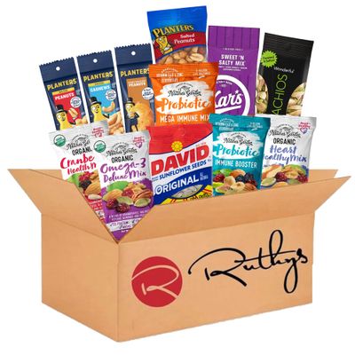 Ruthy&#39;s Outlet Nuts Snack Variety Packs - Mixed Nuts and Trail Mix, Healthy Snacks Care Package (32 Count)
