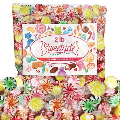 Starlight Assorted Fruit Flavored Hard Candy for Office, &amp; Businnes Decor - Individually Wrapped Fruit Chews Candy Variety Pack for Cool Breath Refreshment, Bulk Hard Candy 2lb Bag