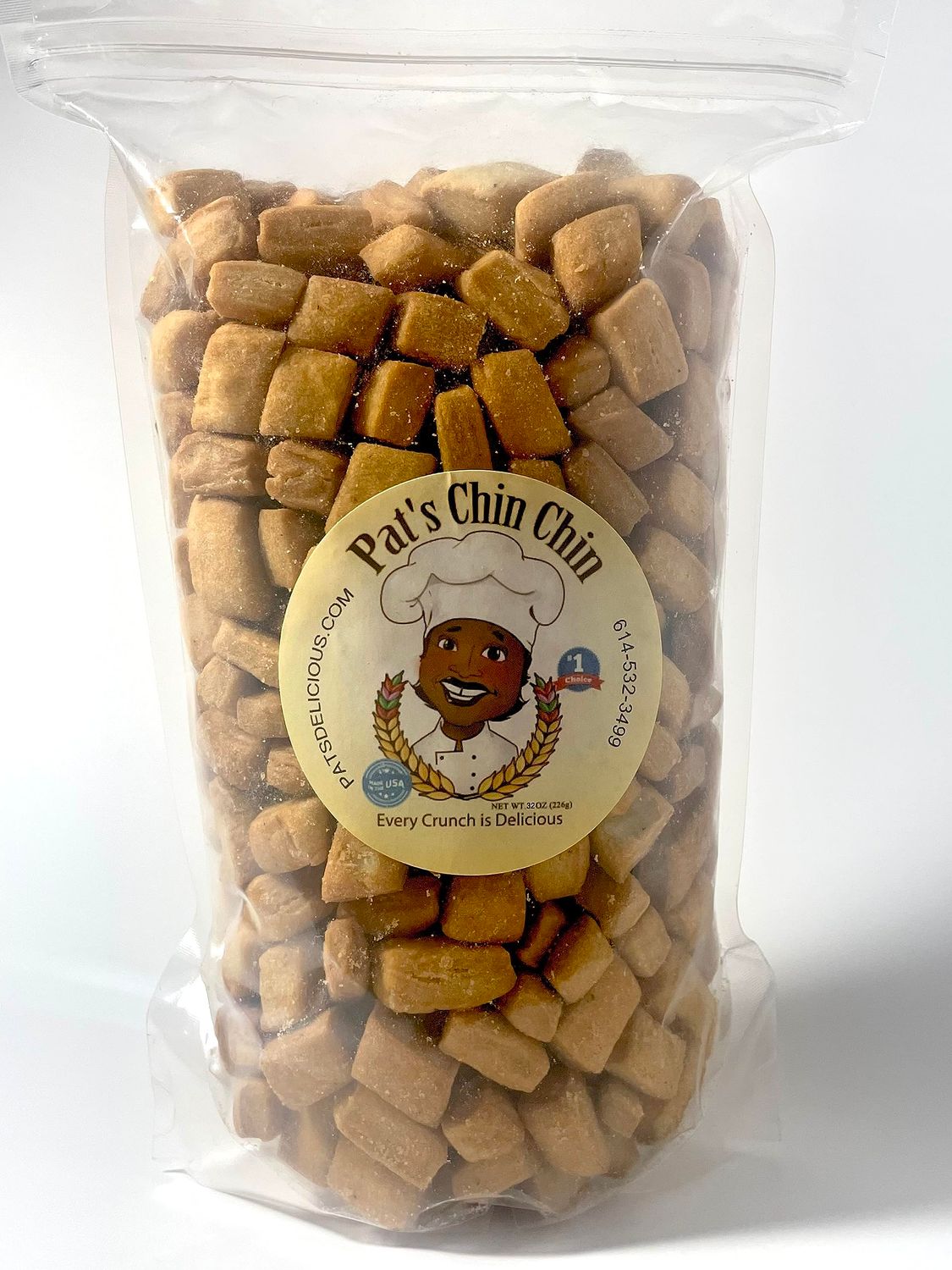 Pat&#39;s Chin Chin - Premium Nigerian bite sized biscuits | Every Crunch is Delicious | 2LB32oz - 1 Count