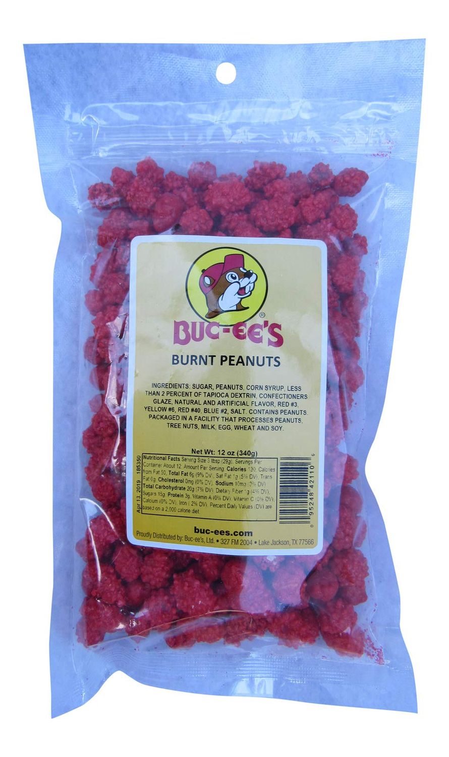 Buc-ee&#39;s French Burnt Peanuts Classic Old Fashioned Candy in a Resealable Bag, 12 Ounces