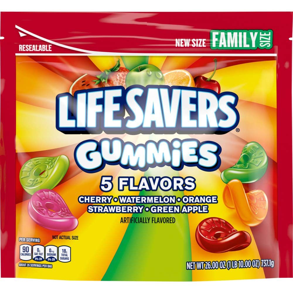 Life Savers Gummies 5 Flavors Candy, 26 Ounce (Pack of 6)