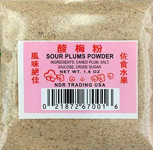 Li Hing Mui Powder Hawaii&#39;s Fav Snack Seasoning Sour Plum 1.8oz - NO ASPARTAME
