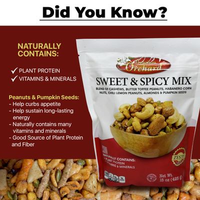 MIXED NUTS Sweet &amp; Spicy Nut Mix - Salted Cashews Butter Toffee Peanuts Habanero Corn Nuts Chili Lemon Peanuts Almonds Dry Roasted Pumpkin Seeds Savory Snacks Packed Fresh Healthy Protein Snack Kosher