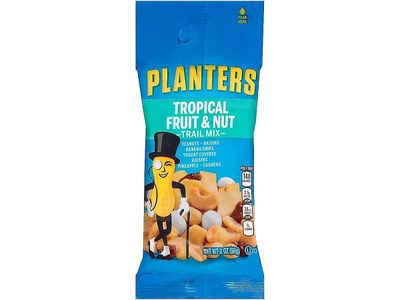 Planters 00026 Trail Mix, Tropical Fruit &amp; Nut, 2oz Bag, 72Carton (PTN00026)