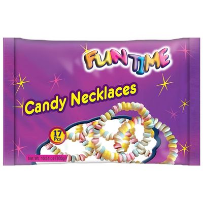 Snacktery Candy Necklace for Kids - Pack of 17 Candy Necklaces Individually Wrapped - Candy Jewelry to Create Playful, Delicious Memories - Candy Party Favors for Birthday, Summer Camps &amp; More