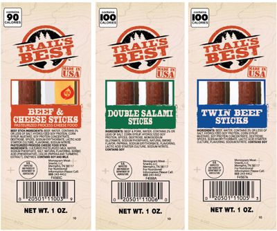 Trails Best 45-Piece Beef &amp; Cheese Stick Sampler Gift Box (45 assorted 1oz meat &amp; cheese packs)