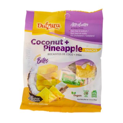 Dulzura Borincana Treats - Grated Coconut Infused with Pineapple Flavors - 3.4 oz (Pack of 1)
