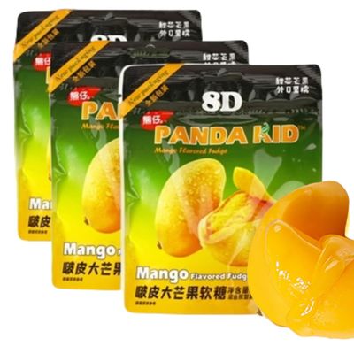 Peelable Gummies, Mango 4d Gummies, 50% Juice Content Gummy CandyHand Peeled Candy Resealable 7.62 Bag (Pack of 3)