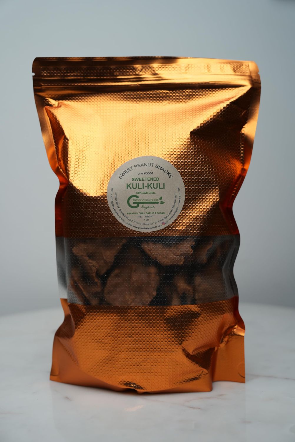 Kuli Kuli Peanut Chip 28ct |1 lb | Sweet Crunchy Kuli Kuli Peanut Snack - Authentic Nigerian Treat, High Protein, Gluten-Free