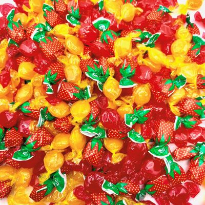 Old Fashioned Hard Candy Assortment - Butterscotch, Strawberry Filled Bon Bons, Cinnamon Discs - 1 Pound Bulk Hard Candy Individually Wrapped - Assorted Christmas &amp; Holiday Candy - (Approx 85 Pieces)