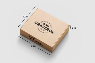 CRAVEBOX Variety Snack Pack Box Care Package (90ct) Valentines Day Treats Gift Bundle Candy Cookies Bars Crackers Chips Men Women Boys Girls Students Kids Adults Back to School