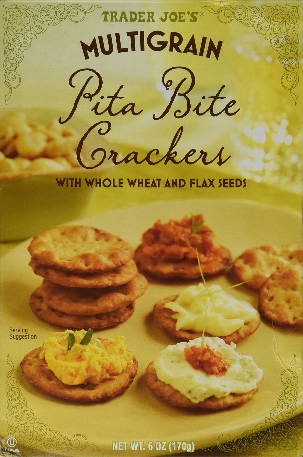 Trader Joe&#39;s Multigrain Pita Bite Crackers (2 Pack)