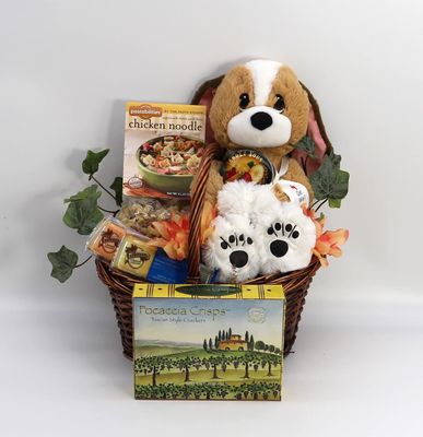 Gift Basket Village - Road To Recovery, A Fun and Chery Get Well Gift Basket To Help the Recover Process
