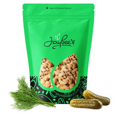 Dill Pickle Cashews 2 Pounds Resealable Pouch | Gourmet Roasted Cashews - Tangy, Savory, and Crunchy Snack - High-Protein, Vegan Friendly - Perfect for Snacking, Gifting, and Meal Prep | Jaybee's Nuts Dill Pickle Cashews 2 Pounds Resealable Pouch | Gourmet Roasted Cashews - Tangy, Savory, and Crunchy Snack - High-Protein, Vegan Friendly - Perfect for Snacking, Gifting, and Meal Prep | Jaybee's Nuts