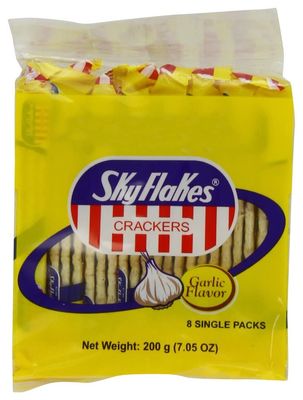 M.Y. San Sky Flakes Crackers, Garlic Flavor, 10 pack, 8.8oz.