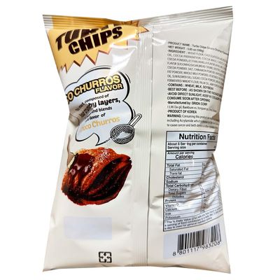 Cros Orion Turtle Chips-Choco Churros Flavor-Crispy Korean Party Corn Snacks-3 Packs x 160G