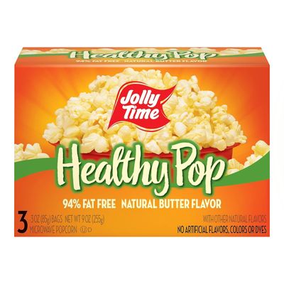 Jolly Time Healthy Pop Butter Flavor Popcorn, 3.2 Oz, 3 Ct