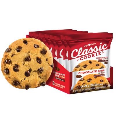 Classic Cookie, Soft Baked Cookie, Chocolate Chip 3oz, 32 Cookies