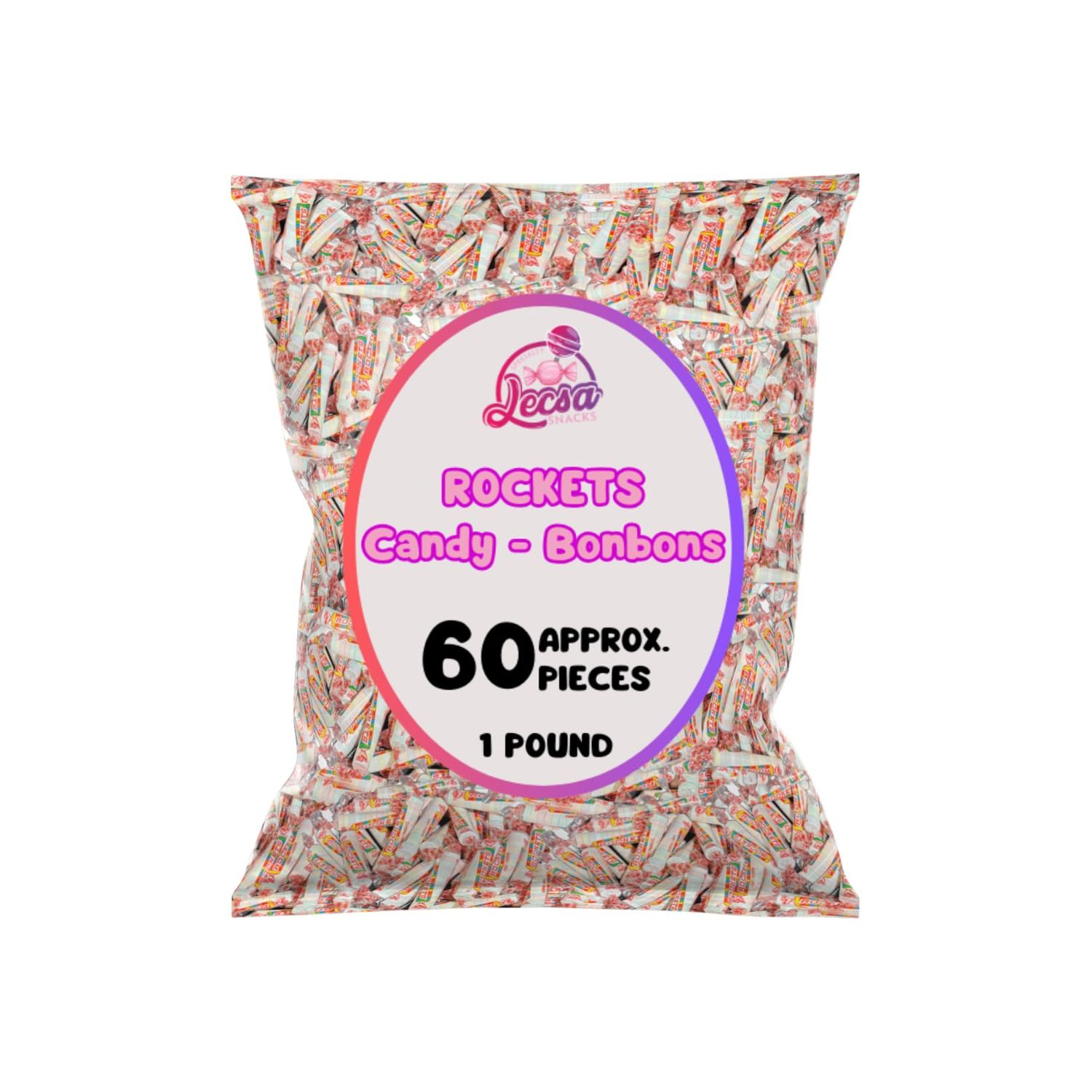 Rockets, Smarties Candy Rolls - Individually Wrapped - Bulk Hard Candies by Lecsa Specialty Snacks (1, Pounds)