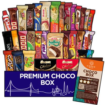 Ceres Gourmet International Chocolate Variety Box 31 Pieces, Full-Size Foreign Chocolates and Candies and Bars, Assorted Exotic Turkish Candy Snacks from Around The World (Maxi)