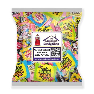 Pinata Starburst Laffy Taffy Bulk Candy Variety Pack - 4 Pounds - Sour Patch Kids Bulk Candy Individually Wrapped - Tootsie Dots - Jolly Rancher Party Mix - Fun Size Assorted Candy from The LakeHouse