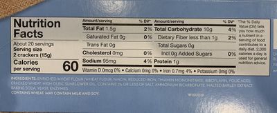 Wellington Stoned Wheat Crackers 10.6 oz (3 packs) Non GMO packaged by UpArrow Co.