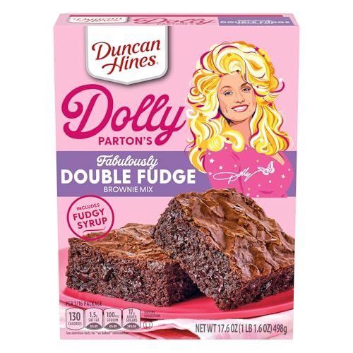 Duncan Hines Dolly Parton&#39;s Fabulously Double Fudge Brownie Mix, 17.6 oz.