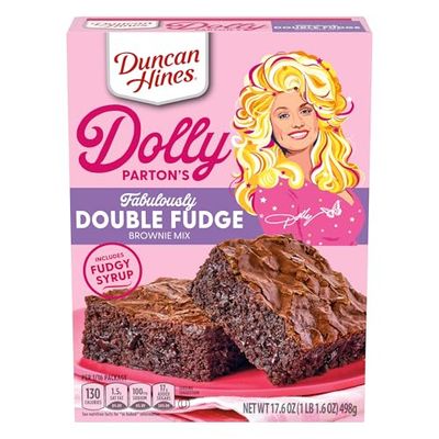 Duncan Hines Dolly Parton&#39;s Fabulously Double Fudge Brownie Mix, 17.6 oz.