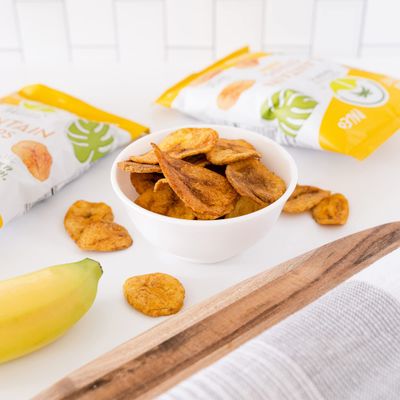 ARTISAN TROPIC Plantain Strips Naturally Sweet - 8 Pack, 2oz - Vegan, Paleo, Gluten Free Chips - Individual Bags Healthy Snacks for School, Gym, Kids - Whole 30 Approved Foods Baked Banana Chips