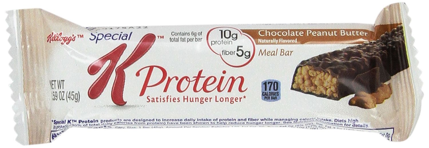 Kellogg&#39;s Special K Protein Chocolate Peanut Butter Meal Bar: 16 Packs of 1.59 Oz