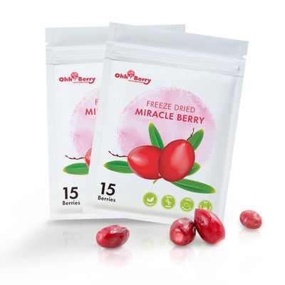 Ohh Berry Miracle Berry all 30 of them,Miracle Berries are 100% Natural &amp; Freeze-Dried Friut Snacks to Turn Sour To Sweet and Reduce Sugar Use For Better Health Forever,No Preservatives
