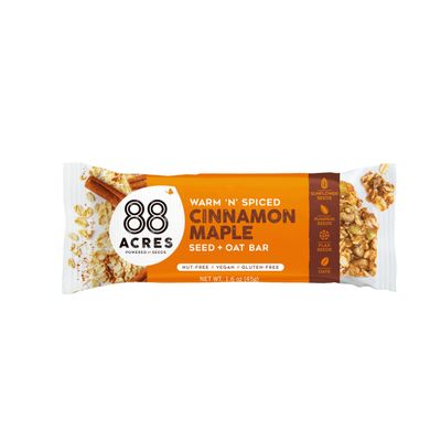 88 ACRES Cinnamon &amp; Oats Seed Bar, 1.6 OZ