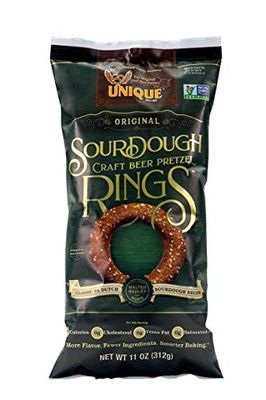 Unique Pretzel, Sourdough Craft Beer Pretzel Rings, 11 Ounce